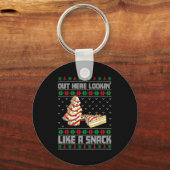 Out Here Looking Like A Snack Debbie Cakes Christm キーホルダー (正面)