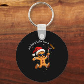 Out Here Looking Like A Snack Funny Boujee Gingerb キーホルダー (正面)