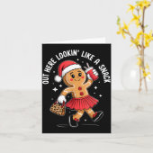 Out Here Looking Like A Snack Funny Boujee Xmas Gi カード (黄色い花)