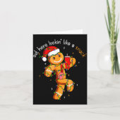 Out Here Looking Like A Snack Funny Boujee Xmas Gi カード (正面)