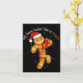 Out Here Looking Like A Snack Funny Boujee Xmas Gi カード (黄色い花)