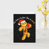 Out Here Looking Like A Snack Funny Boujee Xmas Gi カード (黄色い花)