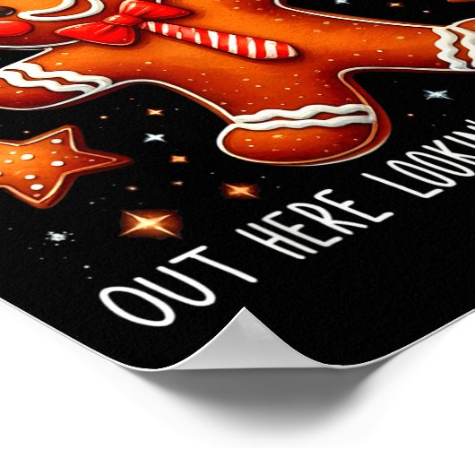 Out Here Looking Like A Snack Funny Boujee Xmas Gi ポスター (角)