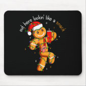 Out Here Looking Like A Snack Funny Boujee Xmas Gi マウスパッド (正面)