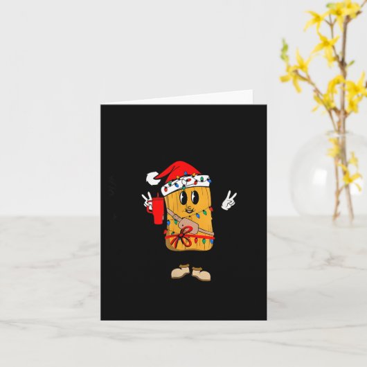 Out Here Looking Like A Snack Funny Tamale Christm カード (黄色い花)