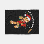Out Here Looking Like A Snack Funny Xmas Light Gin フリースブランケット (正面(横))