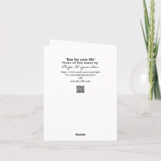 Out of 走 Shape, for your life Card カード (裏面)