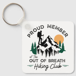 Out Of Breath Hiking Club Vintage Mountain キーホルダー
