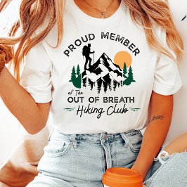 Out Of Breath Hiking Club Vintage Mountain Tシャツ