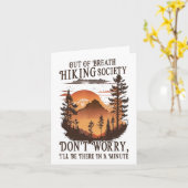 Out Of Breath Hiking Society Don't Worry I'll Be T カード (黄色い花)