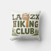 Out Of Breath Hiking Society Funny Sloth Hiker クッション (正面)