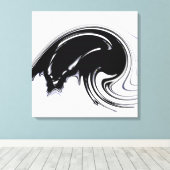 Out of Controlフラクタルキャンバス包まれたプリント キャンバスプリント (インサイチュ (ウッドフロア))