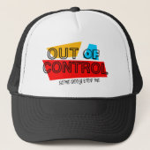 Out of Control – Bold Typography Statement Design キャップ (正面)