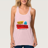 Out of Control – Bold Typography Statement Design タンクトップ (正面)