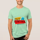 Out of Control – Bold Typography Statement Design トライブレンドＴシャツ (正面)
