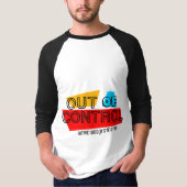 Out of Control – Bold Typography Statement Design Tシャツ (正面)