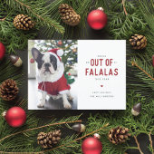 Out of Falalasおもしろい犬クリスマスカード シーズンカード