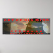 "Out Of His Mind" 36"x12" ポスター (正面)