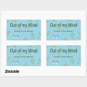 Out of my Mind Graphic Stickers 長方形シール (シート)