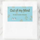 Out of my Mind Graphic Stickers 長方形シール (バッグ)