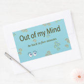 Out of my Mind Graphic Stickers 長方形シール (封筒)