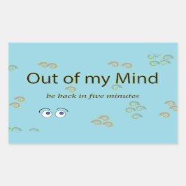 Out of my Mind Graphic Stickers 長方形シール