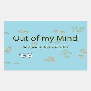 Out of my Mind Graphic Stickers 長方形シール