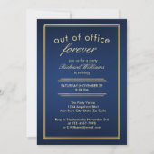 Out of Office 企業の Forever Retirementパーティー 招待状 (正面)
