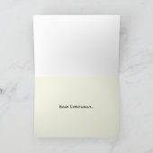 Out of Office Funny Dog Greeting Card カード (内部)