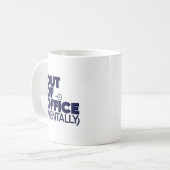Out Of Office Mentally Funny Mug コーヒーマグカップ (正面左)