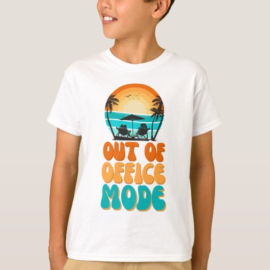 Out of Office Mode Tシャツ (正面)