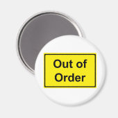 Out of Order. マグネット (正面/裏面)
