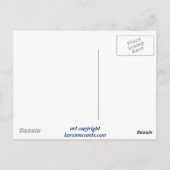 "Out Of The Blue"コイフィッシュアート絵画! ポストカード (裏面)