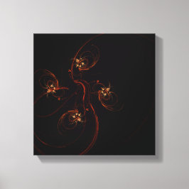 Out of the Dark抽象芸術アートブラック&ホワイト キャンバスプリント