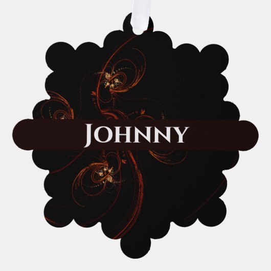 Out of the Dark抽象芸術 オーナメントカード (正面)