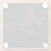 Out of the Dark抽象芸術 ガラスコースター (裏面)