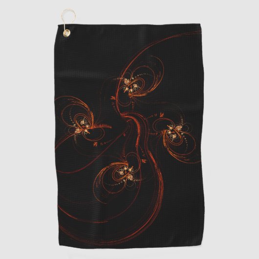 Out of the Dark抽象芸術 ゴルフタオル (正面)