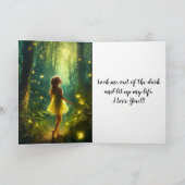 OUT OF THE DARK BIRTHDAY CARD FOR HIM サンキューカード (内部)