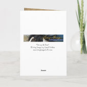 Out of the Dust Wild Horse Greeting Card カード (裏面)