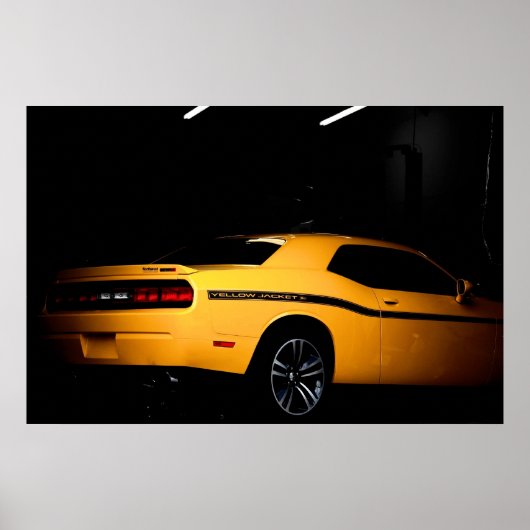 Out of the Hive - Dodge Challenger SRT8 Yellow Jac ポスター (正面)