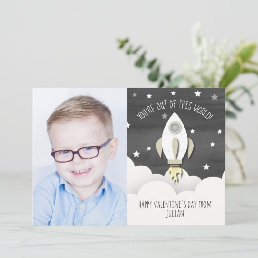 Out Of This World写真宇宙教室バレンタイン カード (スタンド正面)