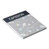 Out of This World宇宙パターン ノートパッド (アングル)