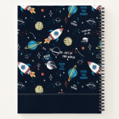 Out of This World宇宙パターン ノートブック (裏面)