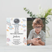 Out of This World誕生日招待状と写真 招待状 (スタンド正面)