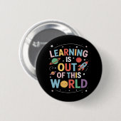 Out of This World おもしろい Trendingミーム引用文 缶バッジ (正面&裏面)