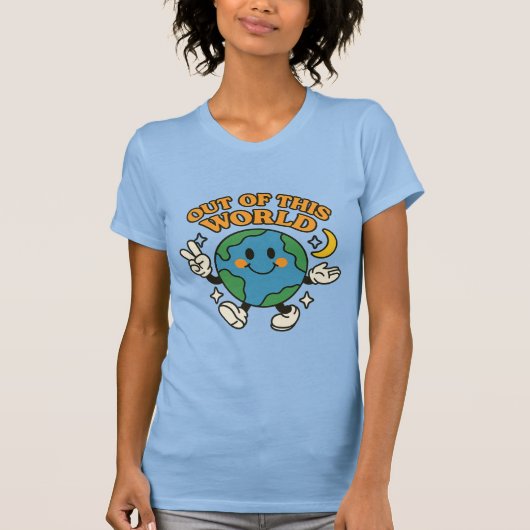 “Out of This World” アースTシャツ Tシャツ (正面)