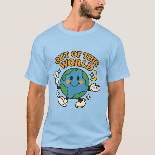“Out of This World” アースTシャツ Tシャツ (正面)