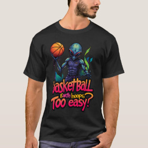Out of This World :バスケットボールエイリアンスーパースター Tシャツ