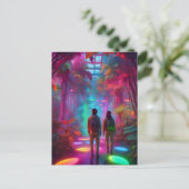 Out of this world – バーチャルリアリティネオンジャングル ポストカード (スタンド正面)