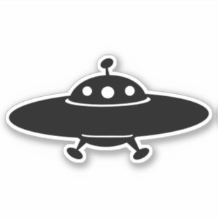 Out of This World:レトロUFOシルエット シール
